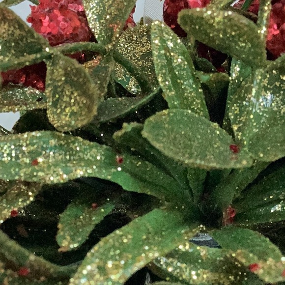 Christmas Mistletoe Kissing Krystals Holiday Hanging Ornament NWT - Picture 10 of 13